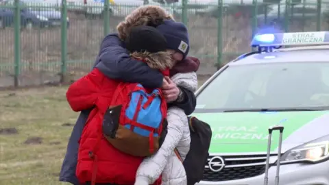 Refugees on the Polish border