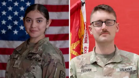 Reuters Pvt. Isabella Gonzales, killed in action in an Iranian attack on Muwaffaq Salti Air Base, Jordan, and  Lt Tyler James Feehan, 25, from Hawaii