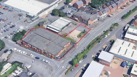 Google A birds-eye view of a the area in Glenfield included in the plans. 