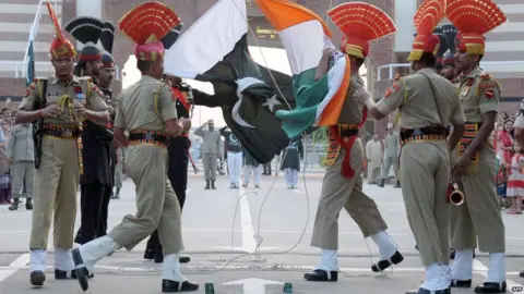 AFP Wagah border crossing between India and Pakistan (file photo)