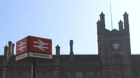 Getty Images Shrewsbury railway station