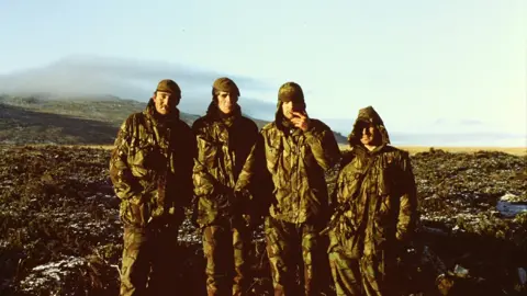 Tim Rees Soldiers posed for the camera