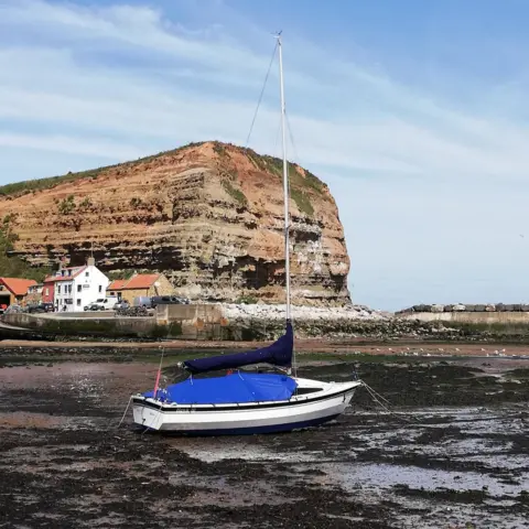 Peter Robinson Staithes harbour in North Yorkshire