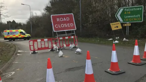 BBC Orwell Bridge road closures