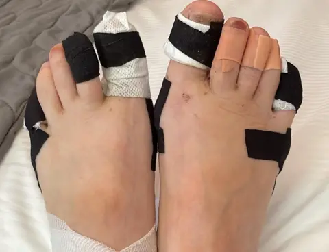 Family photo Trashed feet