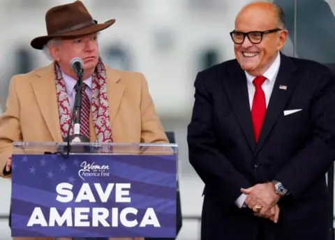 Reuters John Eastman and Rudy Giuliani in 2020