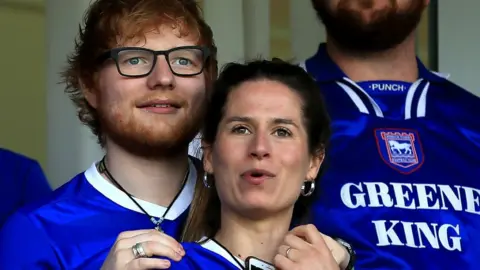 Getty Images Ed Sheeran and Cherry Seaborn