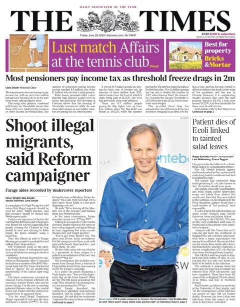 The Times: Shoot illegal migrants, said Reform campaigner