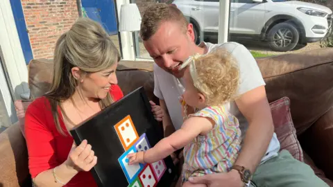 BBC / Naj Modak The tactile material provides different textures to explore