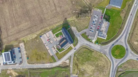 An aerial view of the South Lincolnshire Food Enterprise Zone