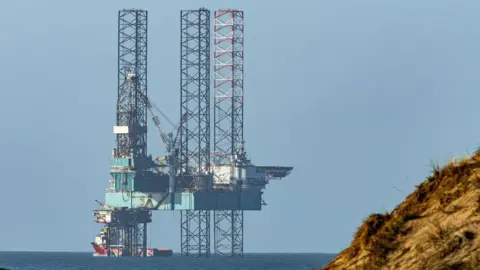Alamy The Valaris Norway jack-up rig, in sea off the coast