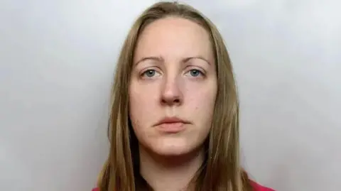 Cheshire Police Lucy Letby's mugshot, which was issued by police