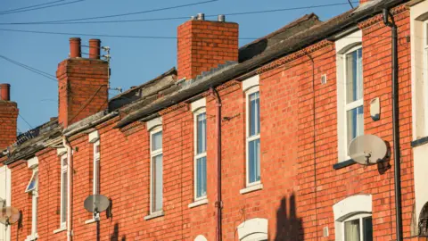 Red brick terraced housing