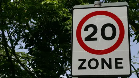 Getty Images 20 MPH sign