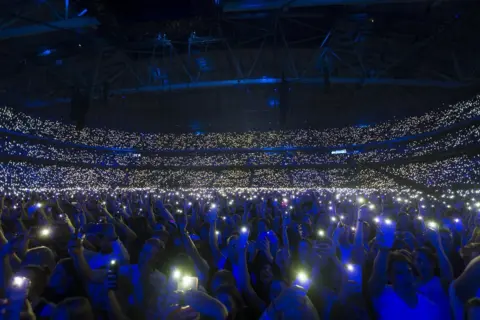 Getty Images Fans at the Avicii tribute concert