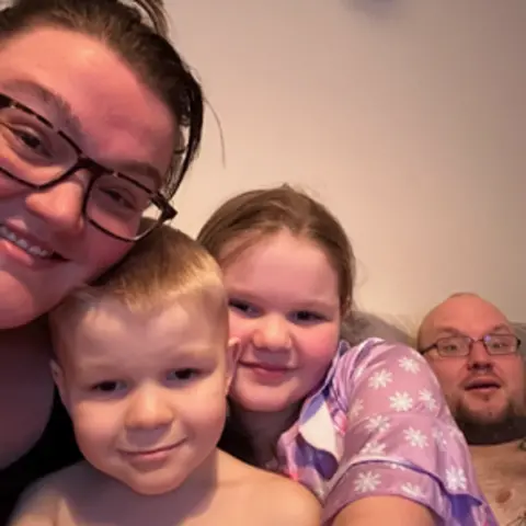 Family Steph, Harry, Eva, and Darrel