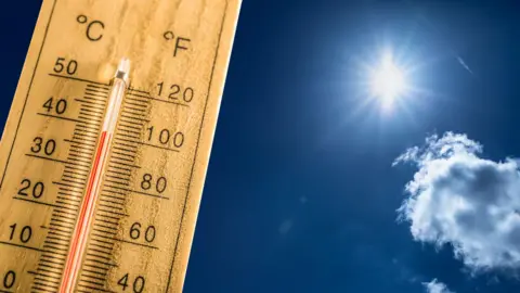 Getty Images Stock image of a thermometer with the mercury above 100F