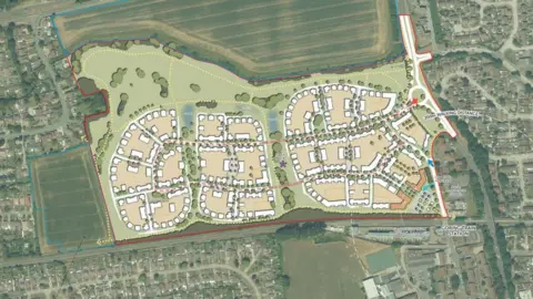 Persimmon Goring Gap planning map