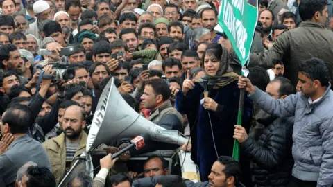 Getty Images Mehbooba Mufti