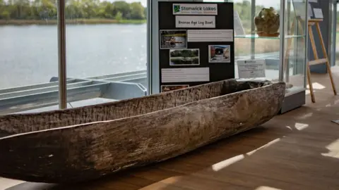 Emma Jones/AncientCraft Bronze Age replica log boat
