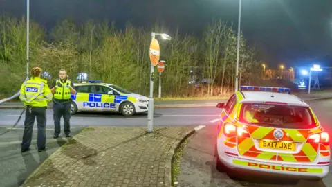 Leicester Media Police at scene