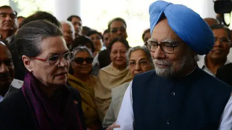 AFP Manmohan Singh dan Sonia Gandhi