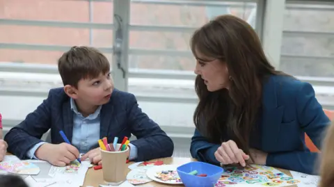 PA Media Tony Hudgell meeting the Princess of Wales