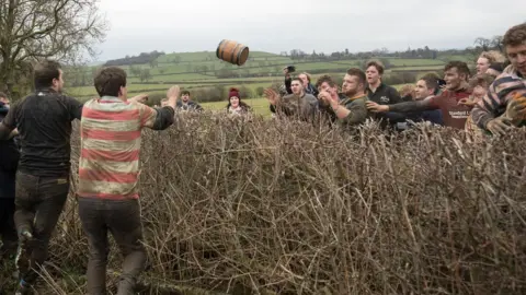 PA Barrel gets thrown over the hedge