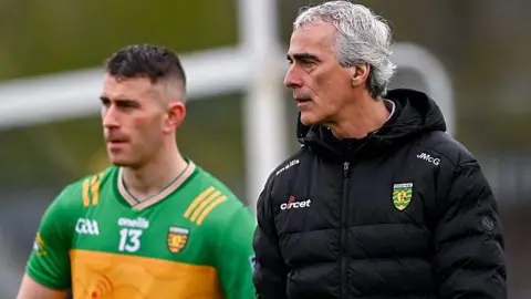 Jim McGuinness and Patrick McBrearty 