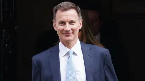 PA Media Chancellor Jeremy Hunt leaves No 10