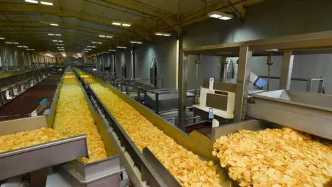 PepsiCo Crisps are produced in huge numbers at the Walkers factory
