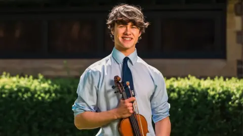 Taunton School Anthony plays the violin