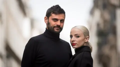 Getty Images Madame Monsieur - Emilie Satt and Jean-Karl Lucas, who have been married for three years