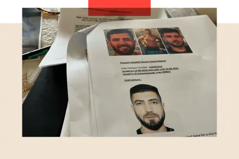 Police document showing Majeed's mugshot