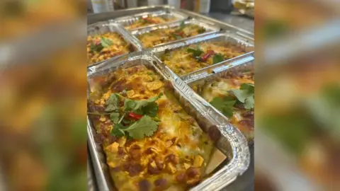 Ferndown Community Support meal in a tin tray