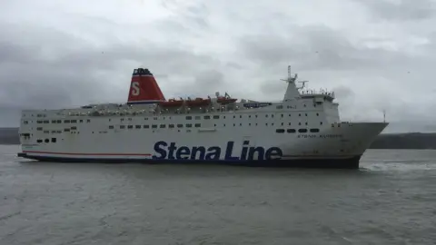 BBC A Stena Line ferry in Fishguard