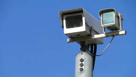 A view of a CCTV camera.
