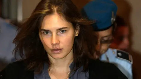 Reuters Amanda Knox arriving in court for her appeal trial session in Perugia, October 3rd 2011