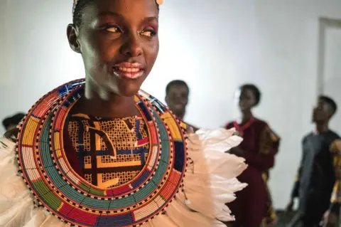AFP A model pictured during Swahili Fashion Week in Dar es Salaam, Tanzania - Saturday 2 December 2017