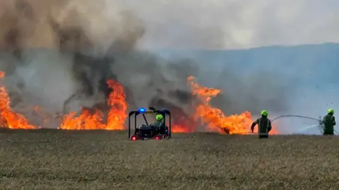 David Green Fire in Island Road in Hersden, Canterbury