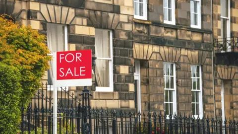 Getty Images House for sale sign