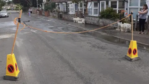 Sharon Powles Mill Road Cromer DIY barricade