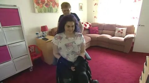 BBC Melanie Hartshorn with her mother Molly