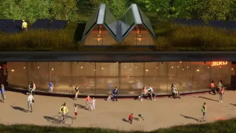 Sterts Theatre & Arts Centre An artist's impression of the new-look Sterts Theatre building