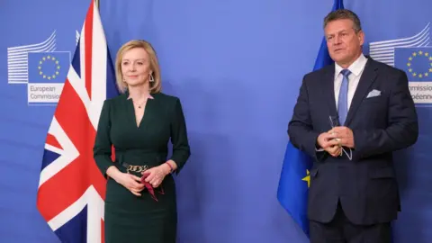 Getty Images Truss and Maroš Šefčovič