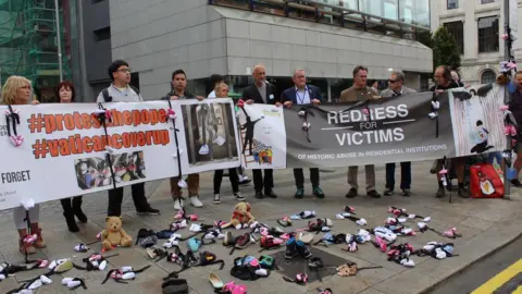 Protest outside Dublin Castle