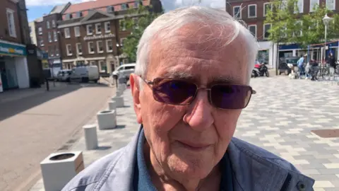 John Devine/BBC Colin Ogden in Wisbech