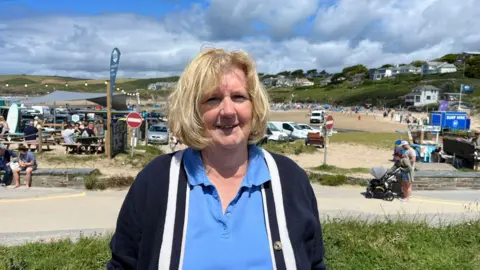 Carol Mould in Polzeath