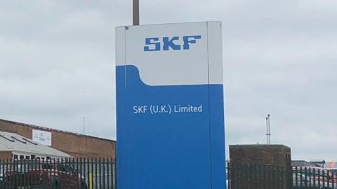 SKF factory sign