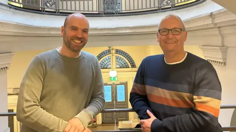 Northern Academy Of Performing Arts Two members of staff at NAPA who participated in the fundraiser